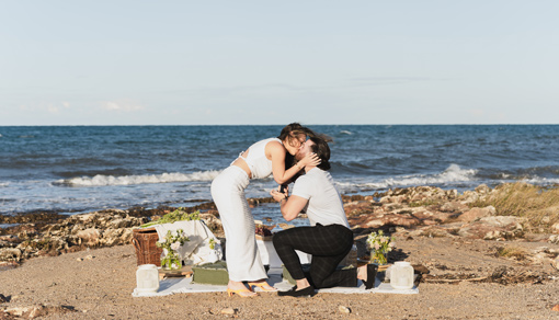 A Romantic Beach Proposal in Puglia - Angela Maggi